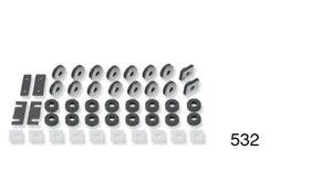 1955-1957 Chevy Car Body Bushing Set - Hardtop