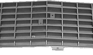 1971-1972 Chevy Truck Inner Grille - Silver Painted