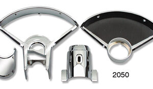 1955-1956 Chevy Instrument Cluster Bezel Set