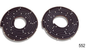 1955-1957 Door Weatherstrip Seals with Clips Hard-Top