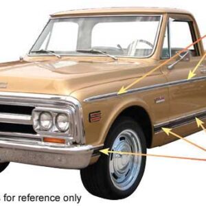 1969-1972 Chevy Truck Upper Side Molding